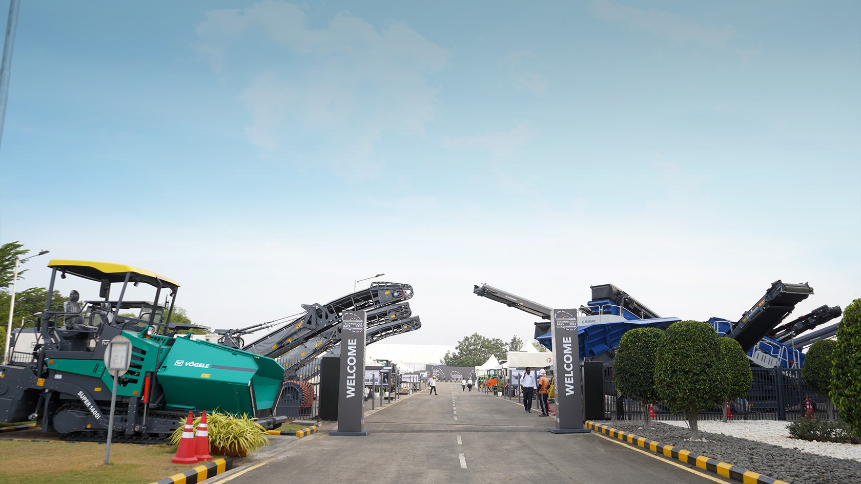 Entrance to the Technology Days at the Wirtgen Group India
