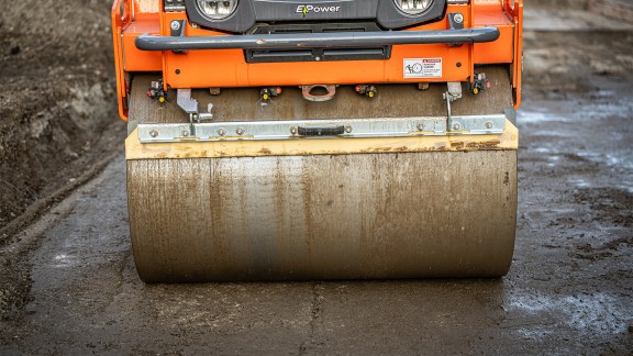 Close-up of the drum – front view