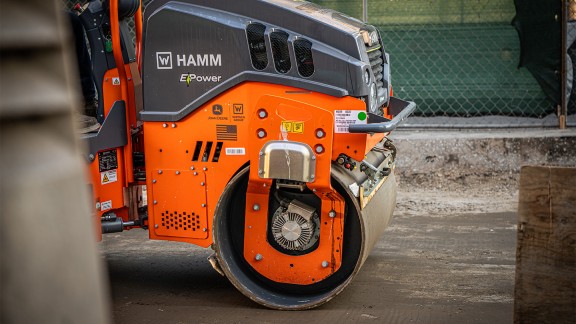 Close-up of the drum – side view