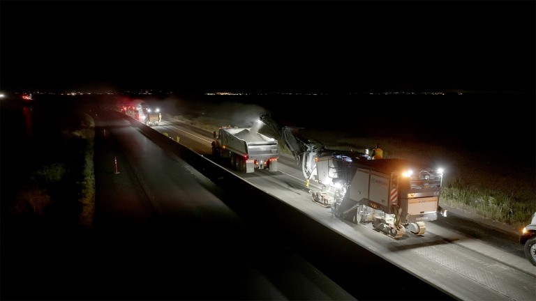 Milling through the night in California