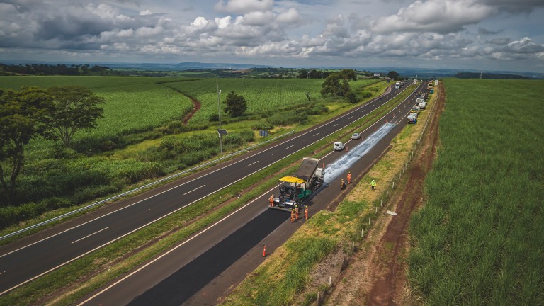 Réfection d’autoroute au Brésil