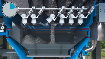 A render of the cross-section of the Smart Weighing System.