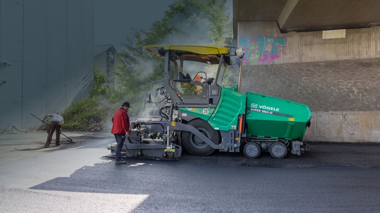 Pavement rehabilitation of a recycling centre