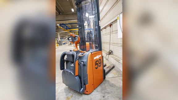  Lift truck in the warehouse