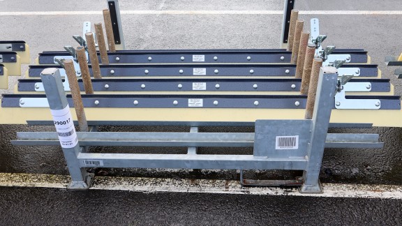  Transport racks in the warehouse