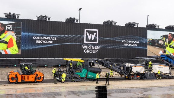 A live demo of cold in-place recycling