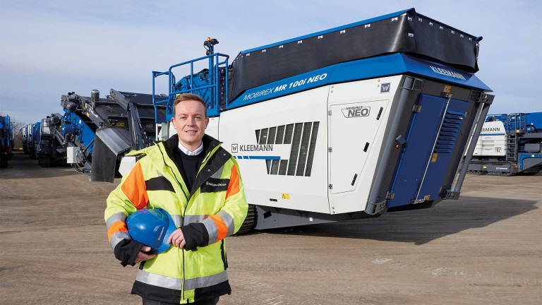 Portrait of Laurin Winter, Product management, mobile impact crushers