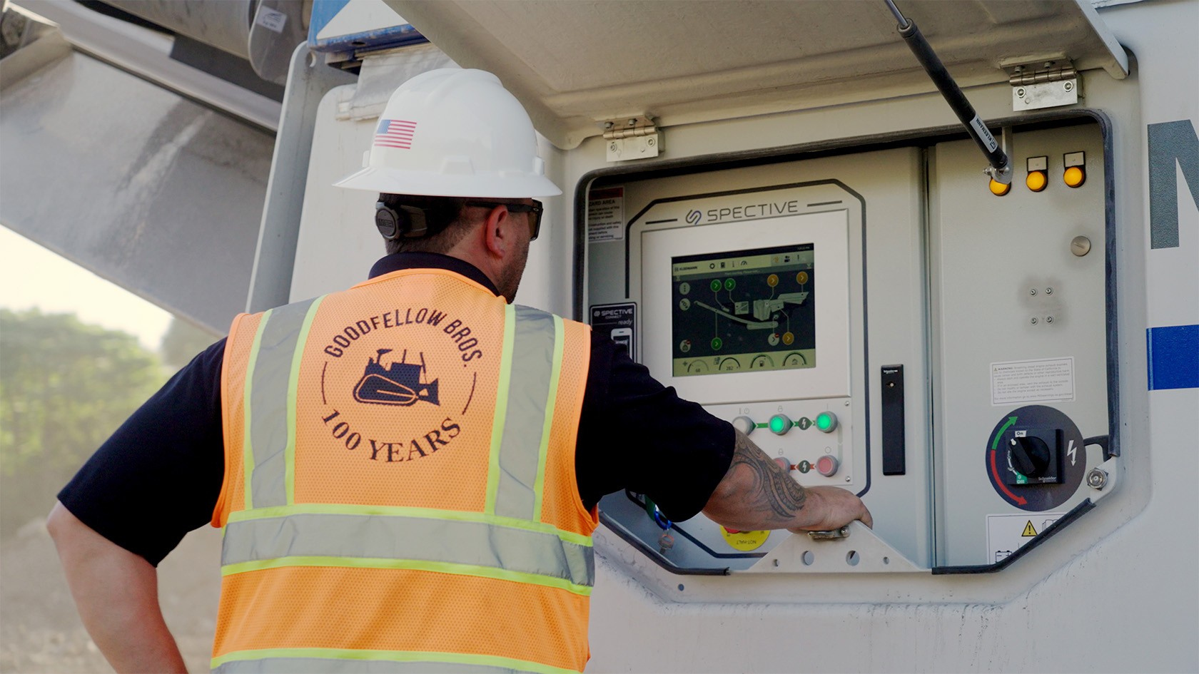 Portrait photo of Bully Fergerstrom, machine operator, Goodfellow Bros.