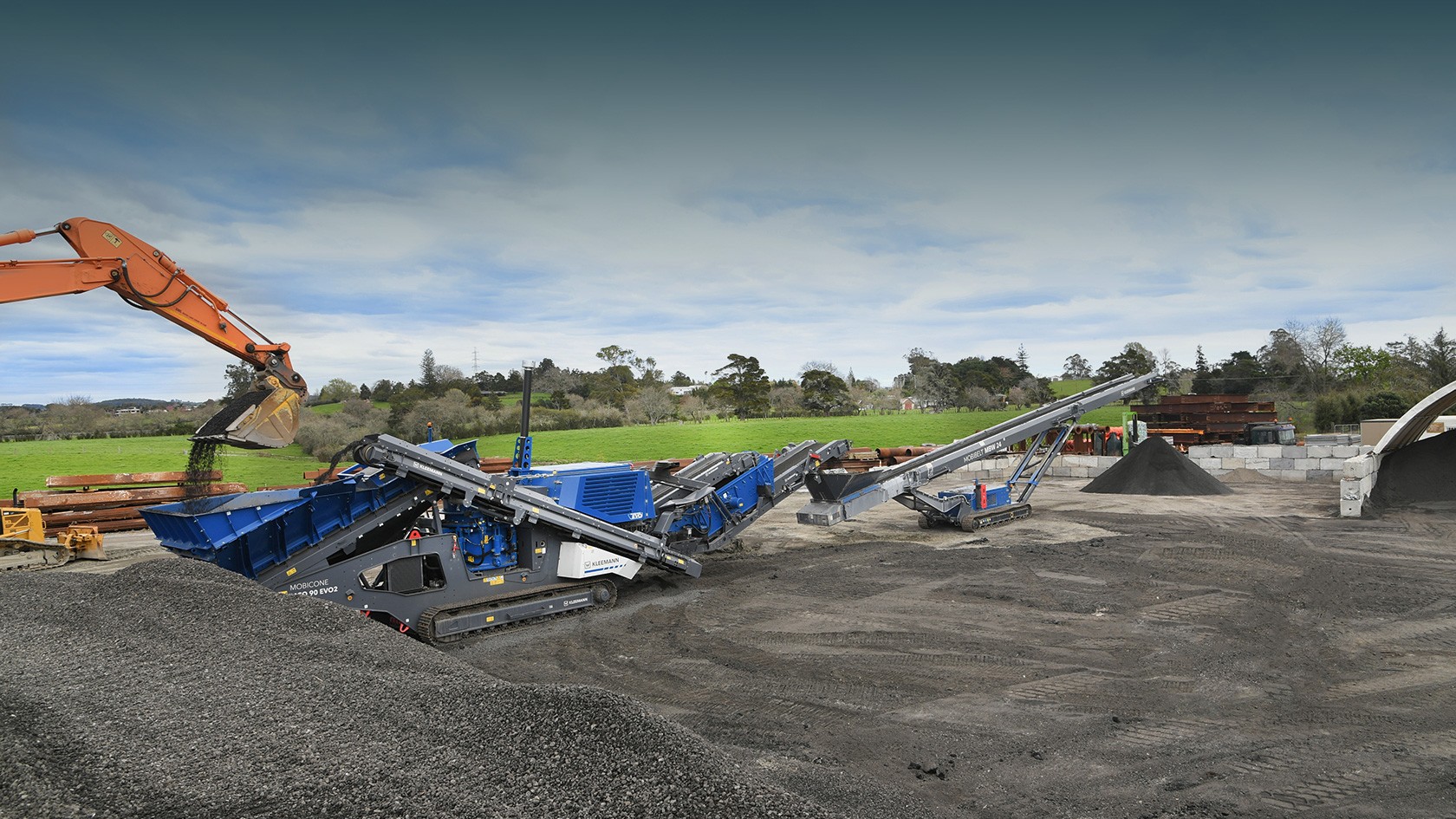 Reciclaje de asfalto con máquinas Kleemann en Nueva Zelanda