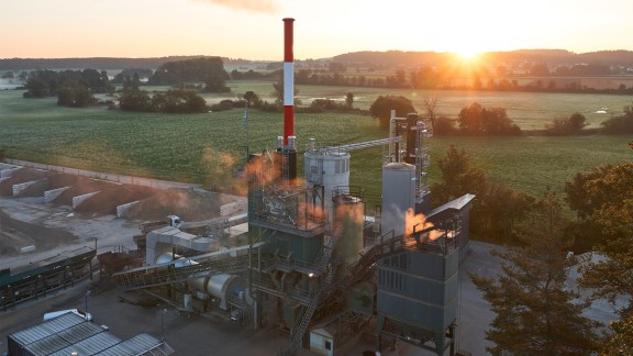 Benninghoven plant at sunset