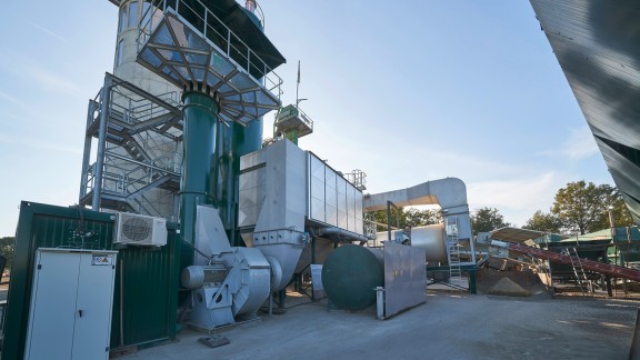 View of the combustion chamber from outside.