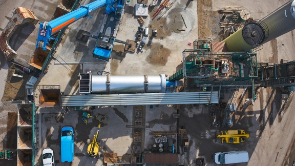 Installation of the burner on site