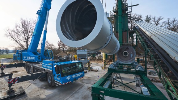 Installation of the burner at the site