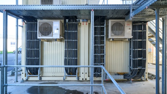 Control cabinet container