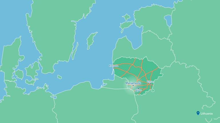 Kartenausschnitt zeigt Standort der Benninghoven Anlage