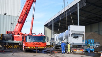 Entrega del tambor de secado